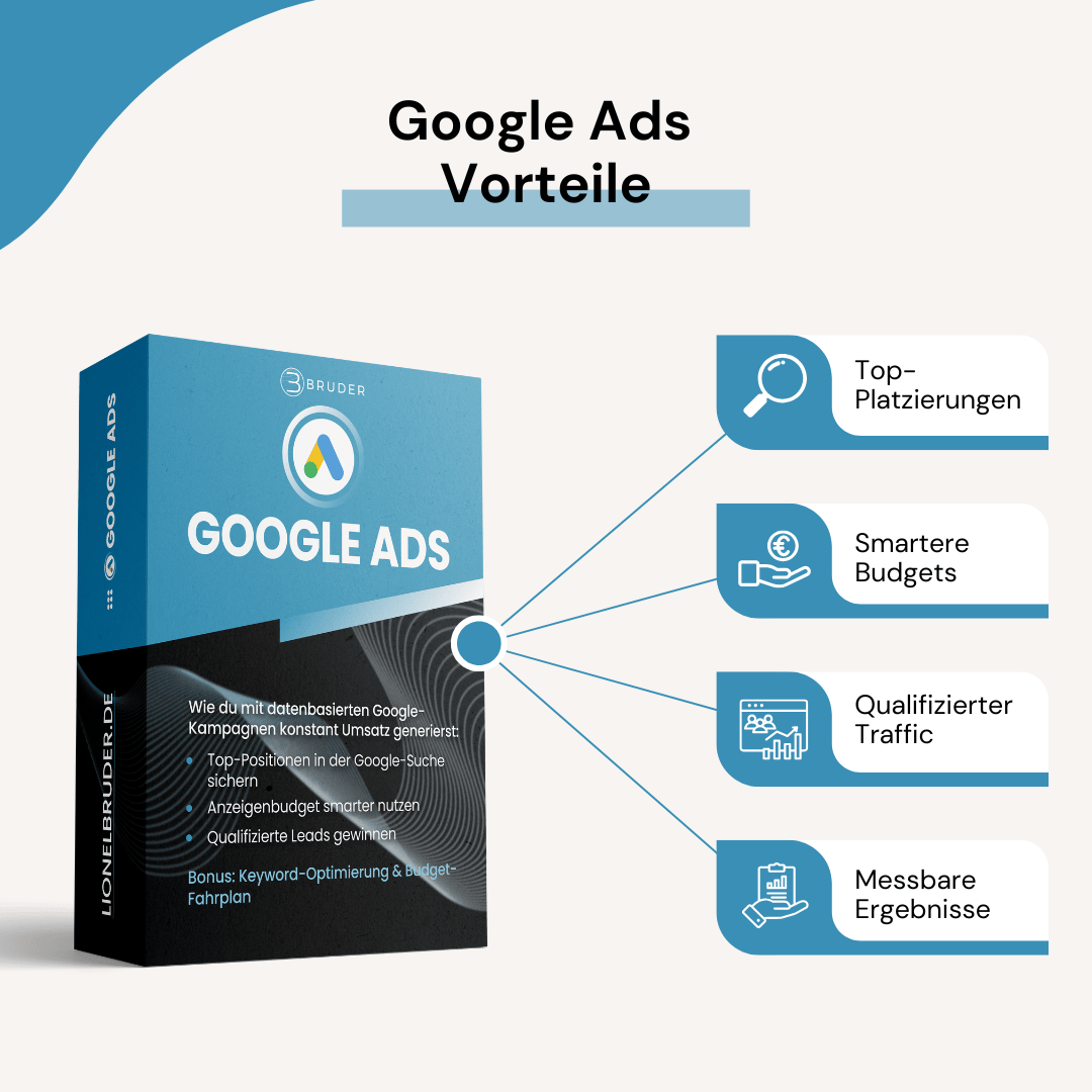 Google Ads Vorteile – Top-Platzierungen, smartere Budgets, qualifizierter Traffic, messbare Ergebnisse