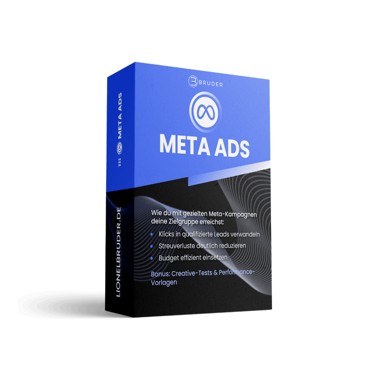 3D-Produktbox „Meta Ads“ für E-Commerce-Shops – strukturierte Meta-Kampagnen für mehr Leads, weniger Streuverluste und effizienten Budgeteinsatz.