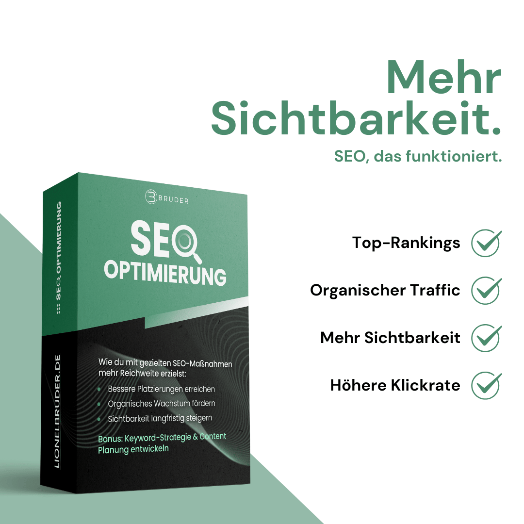 SEO-Checkliste für Onlineshops mit Vorteilen wie Top-Rankings, mehr organischer Traffic, höhere Sichtbarkeit und gesteigerte Klickrate